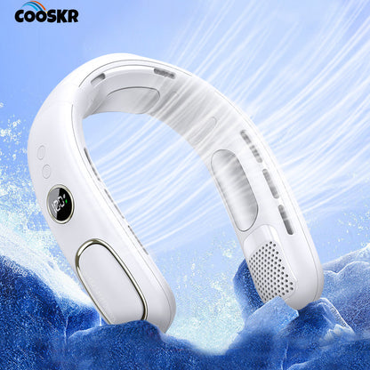 ZenCool Neck Fan | LED Display & Rechargeable