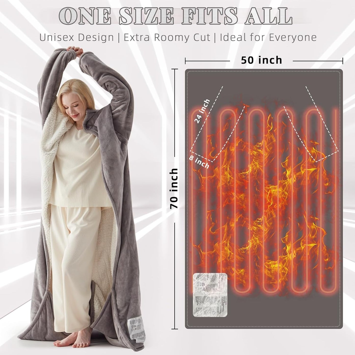 Blankie - Wearable heated blanket