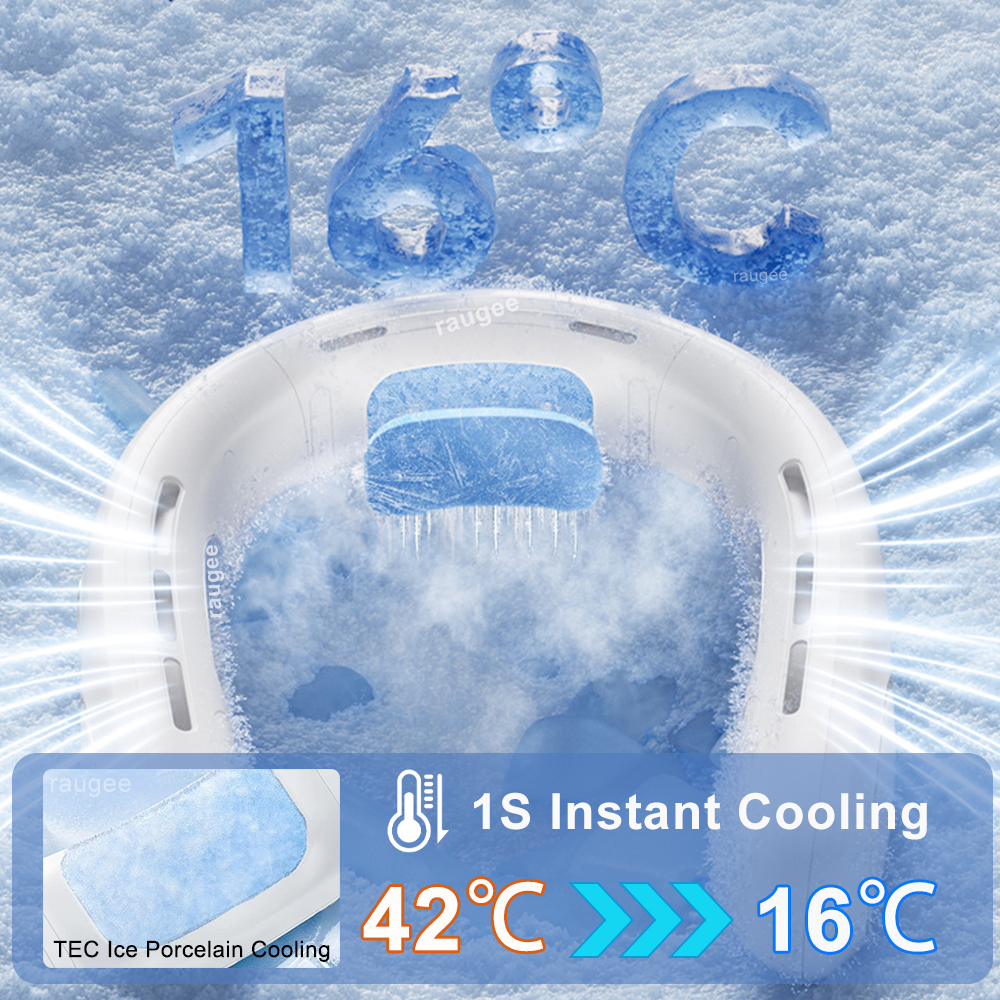 ZenCool Neck Fan | LED Display & Rechargeable
