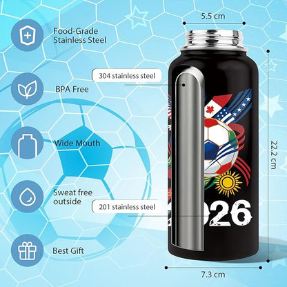 2026 Soccer Tumbler – Sports Travel Mug
