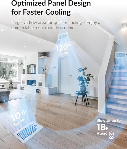 SmartFlow™ Pro Smart Register Booster Fan with Intelligent Thermostat, Remote Control & Quiet HVAC Airflow