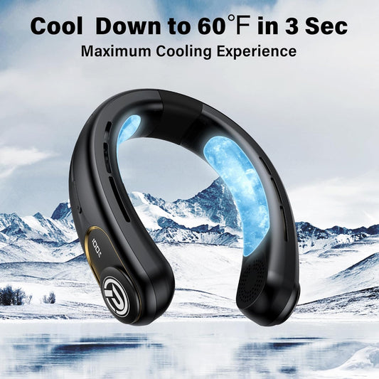 ZenCool Neck Fan | LED Display & Rechargeable